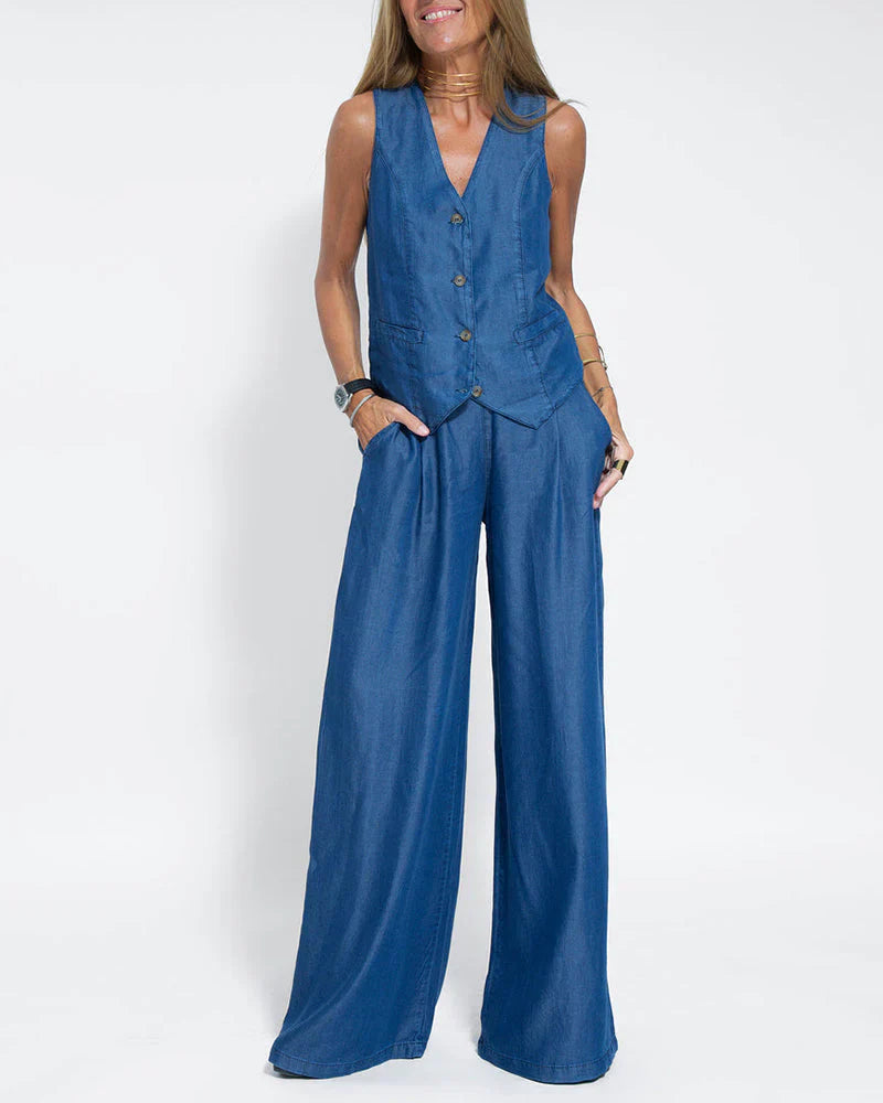 Genette – Two-piece Linen Set