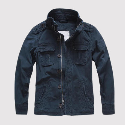 Clark - Retro denim jacket with multiple pockets