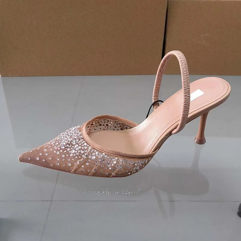 Roselith – Elegant Slingback Rhinestones Sandals