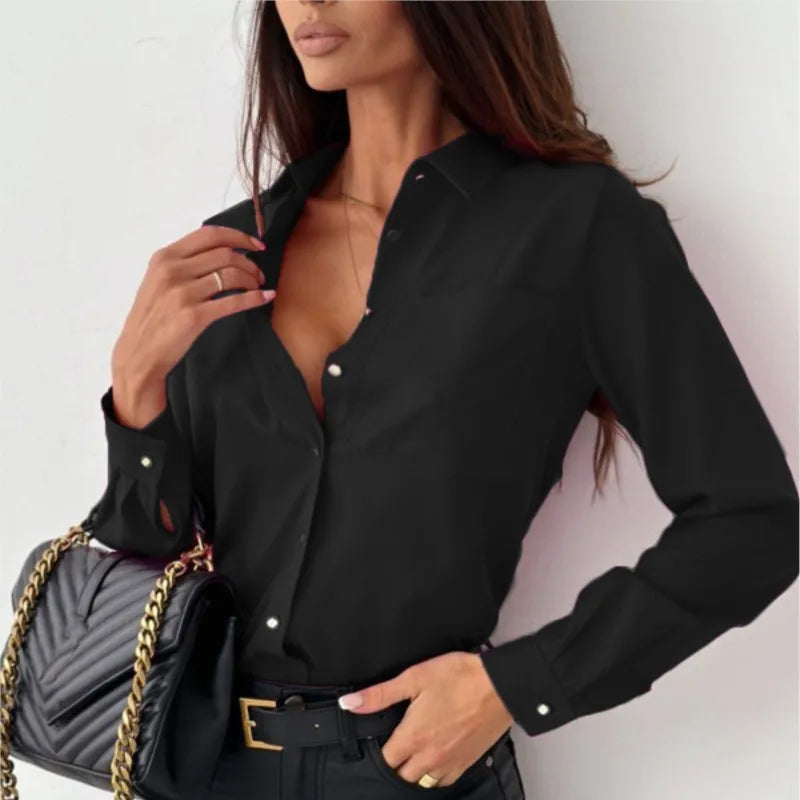 Olea – Elegant Chiffon Long Sleeves Blouse