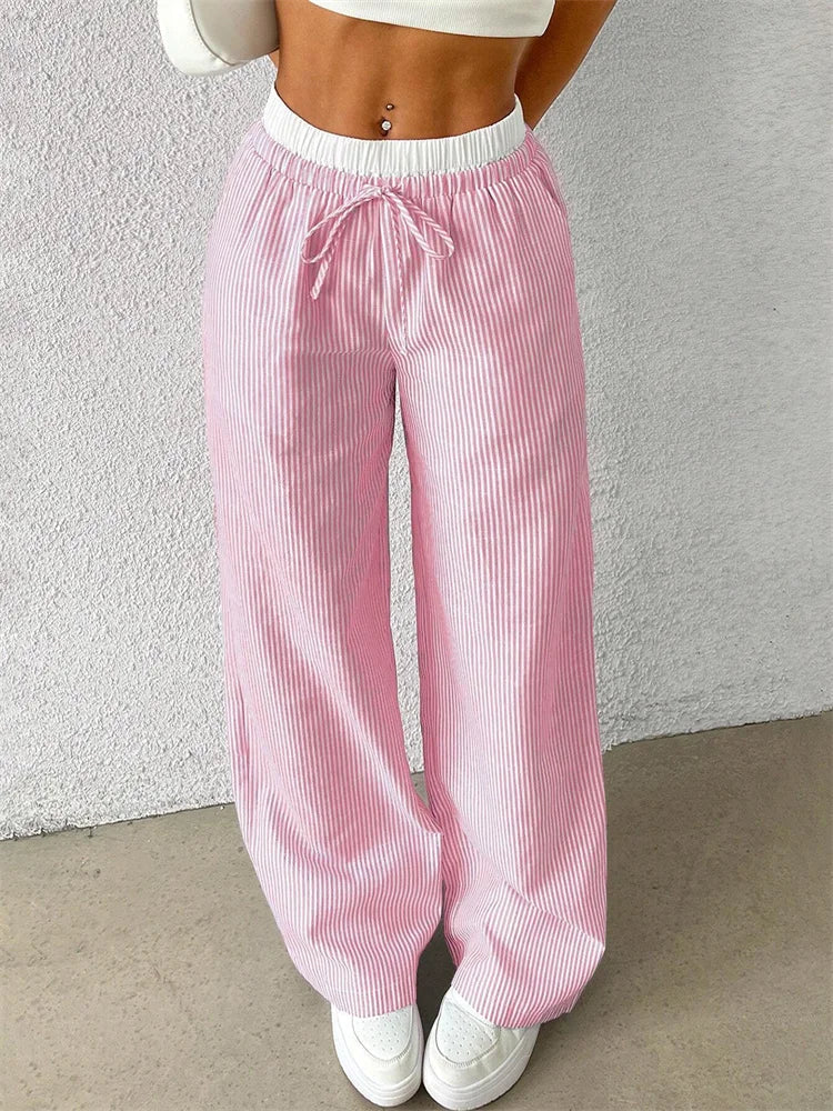 Xamara – Striped Cotton Pants
