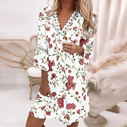 Isolienne – Stylish Floral Boho Dress
