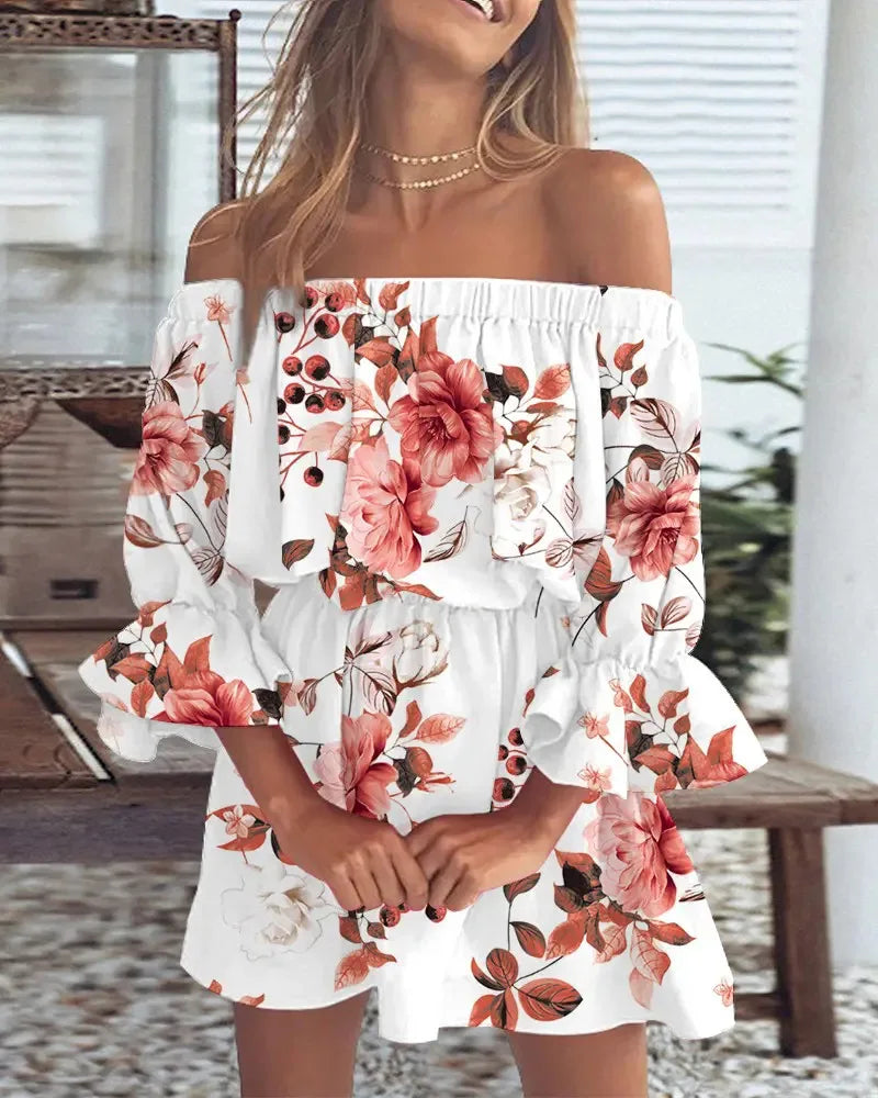Carmelia – Stylish Off-shoulder Mini Dress