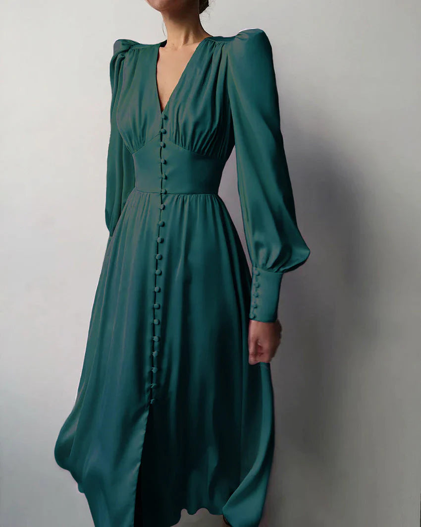 Valienne – Vintage-inspired Satin Midi Dress