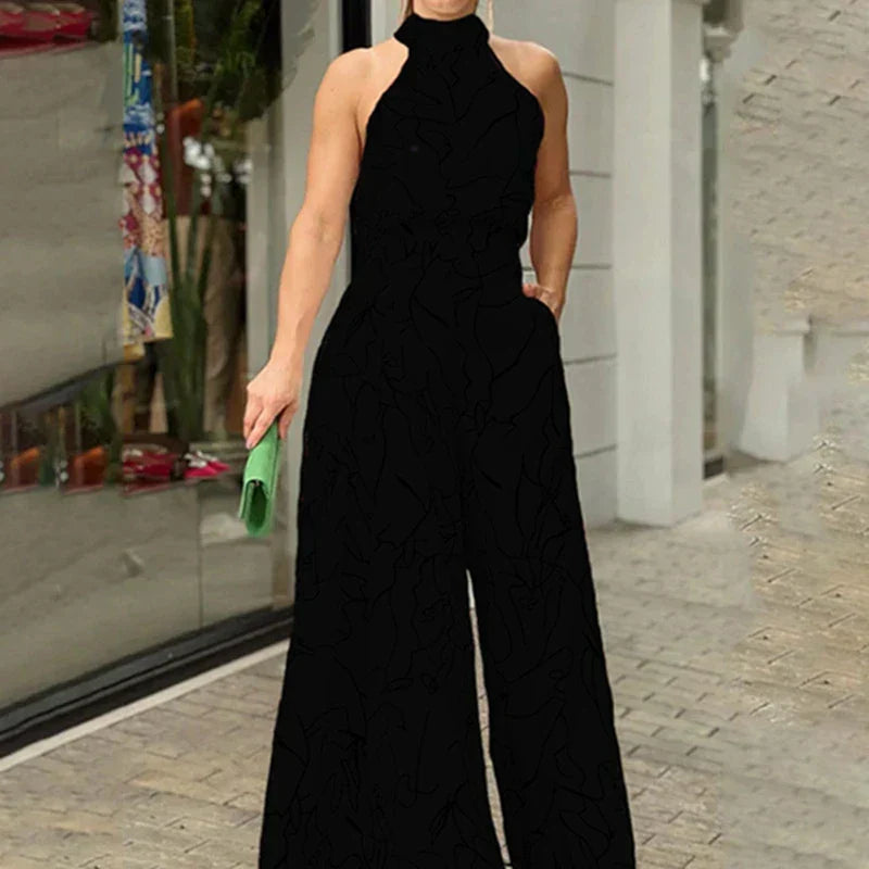 Rosienne – Sophisticated Halterneck Jumpsuit