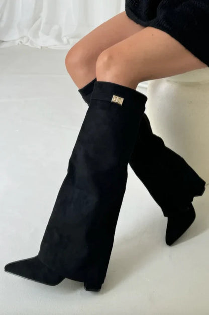 Elisara - High-Quality Knee-high Suede Boots