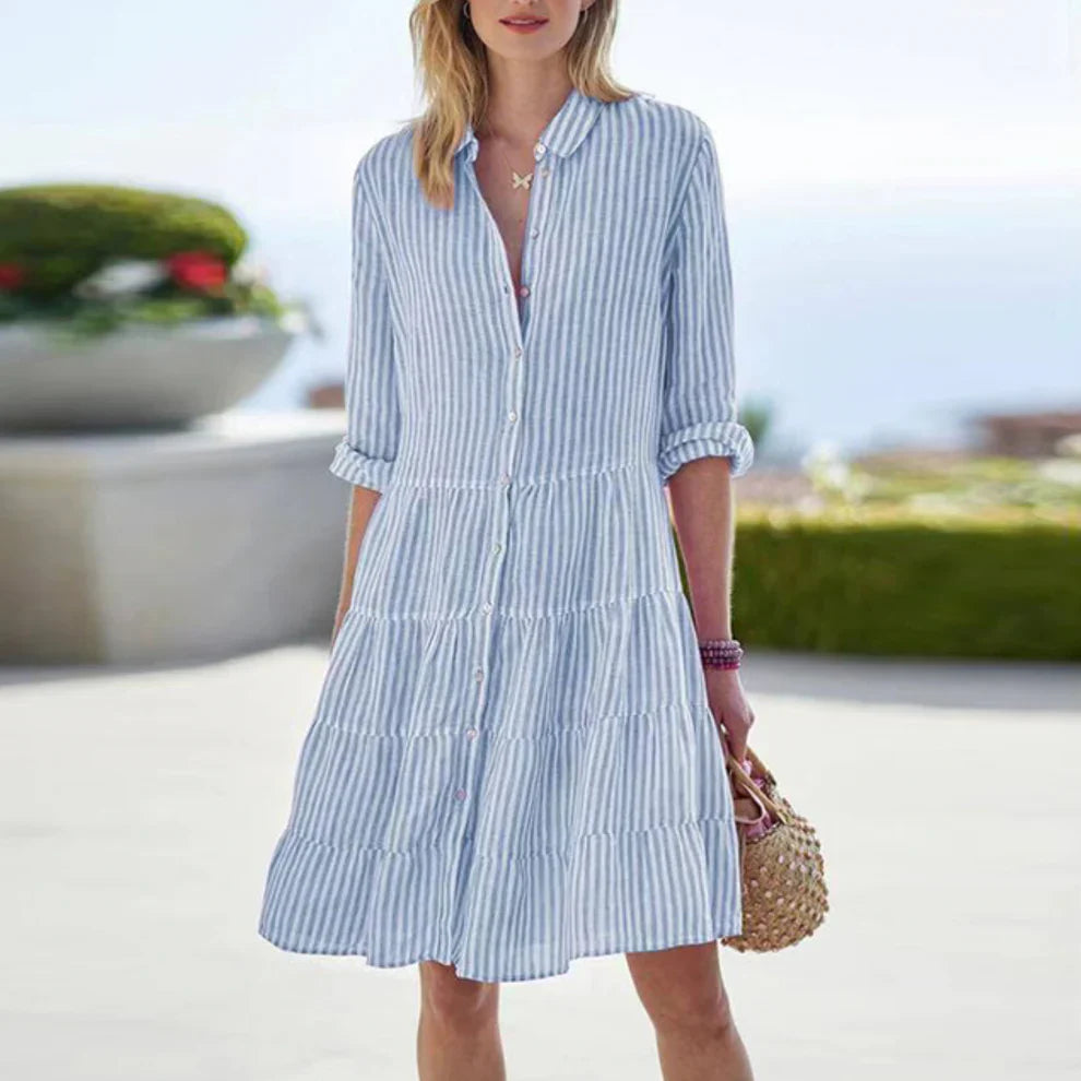 Nythera – Lightweight Cotton Shirt Dress
