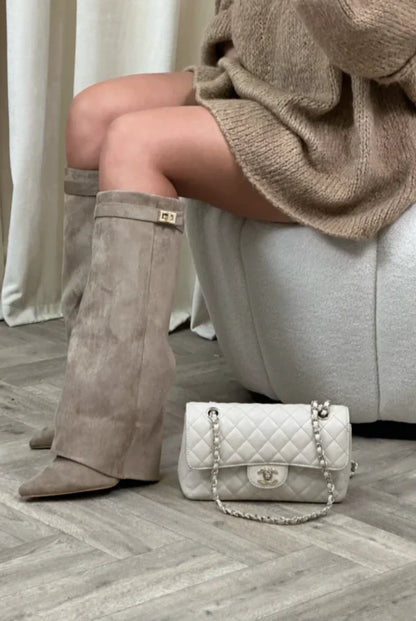 Elisara - High-Quality Knee-high Suede Boots