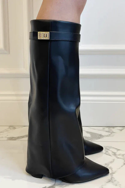 Elisara - High-Quality Knee-high Suede Boots