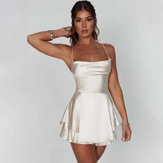 Sivella – Sexy Satin Mini Dress