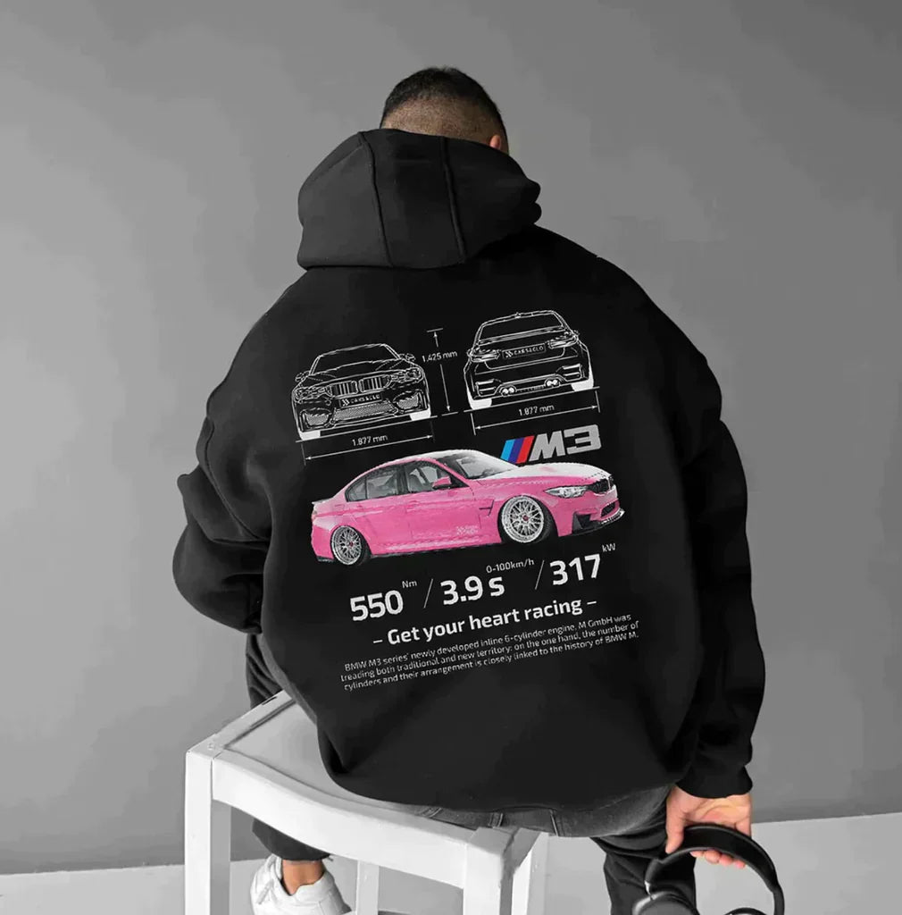 Jace - The oversized racing hoodie