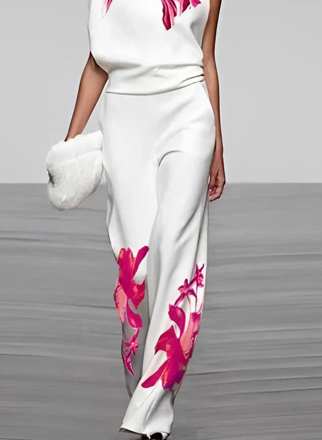 Veronique – Minimalist Asymmetric Top and Pants Set