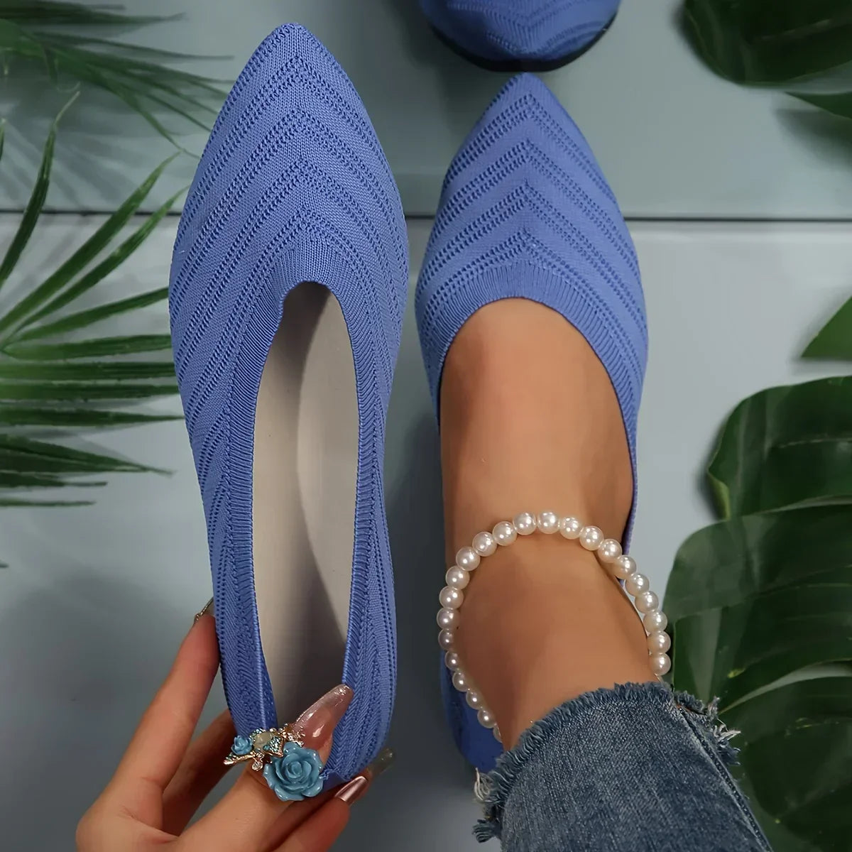 Rhia – Lightweight Knitted Slippers