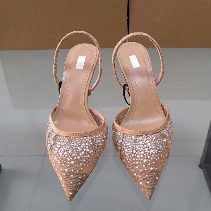 Roselith – Elegant Slingback Rhinestones Sandals