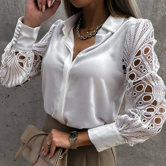 Drew – Elegant Satin Blouse