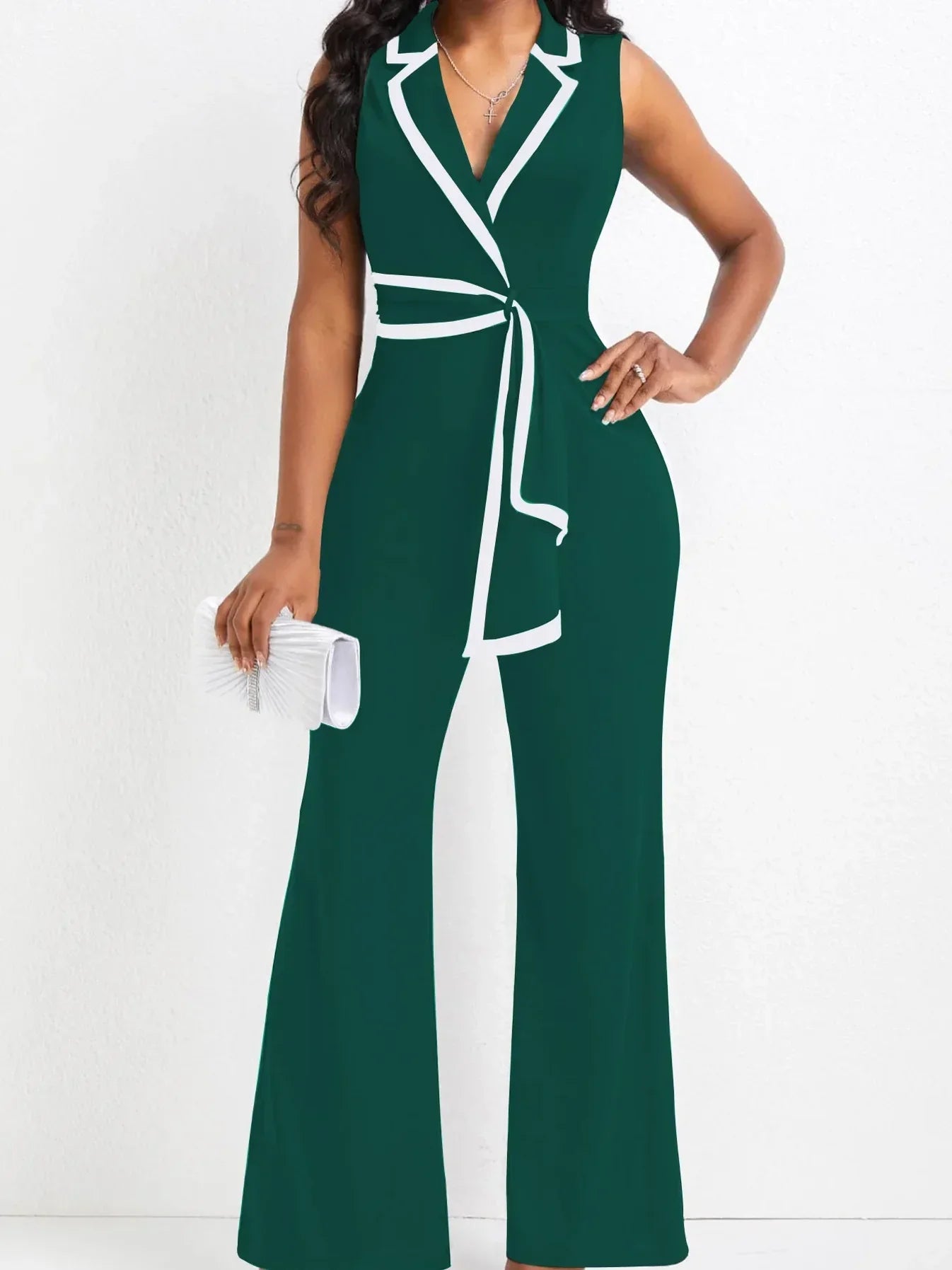 Arietha – Sleeveless Wide Leg Jumpsuit