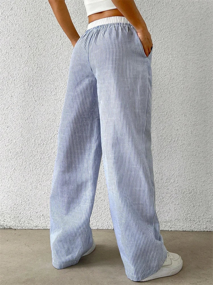 Xamara – Striped Cotton Pants