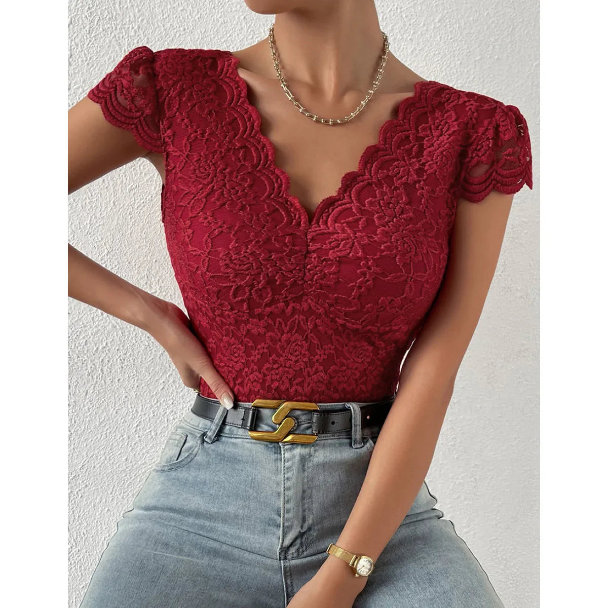 Vallienne – Elegant Lace Bodysuit