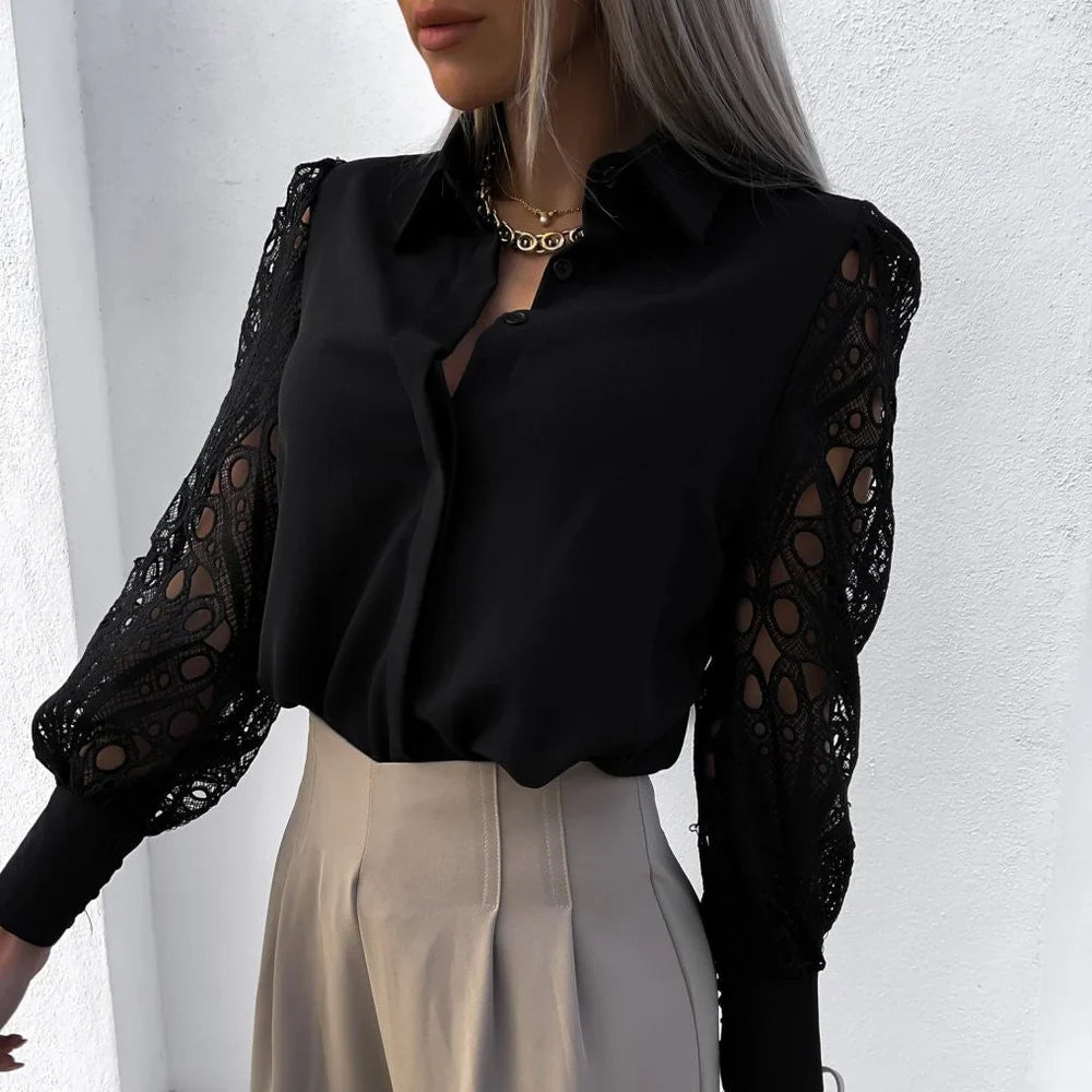 Drew – Elegant Satin Blouse