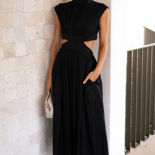 Aztrid – Elegant Cut-out Midi Dress