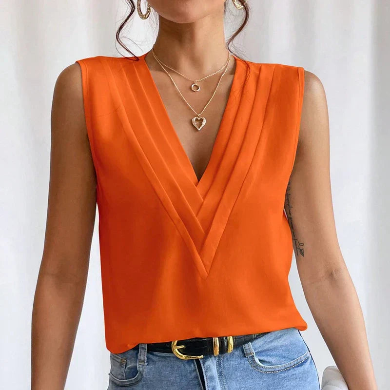 Rumi – Stylish Sleeveless Blouse