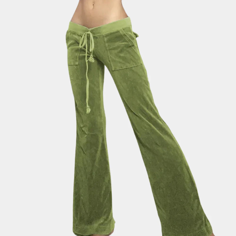 Isladora – Ultra-soft Low-waist Flared Trousers