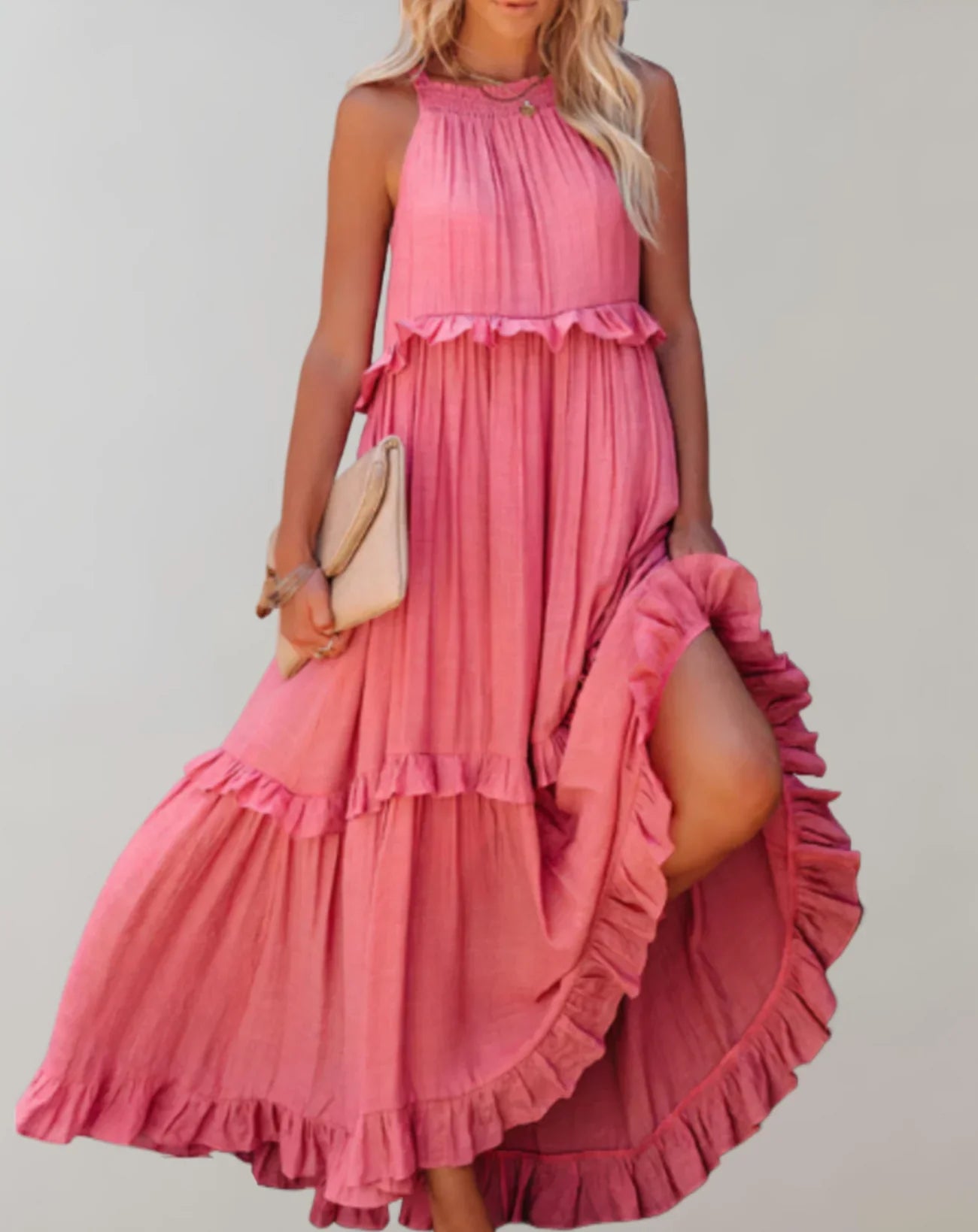Mireille – Sleeveless Ruffled Dress