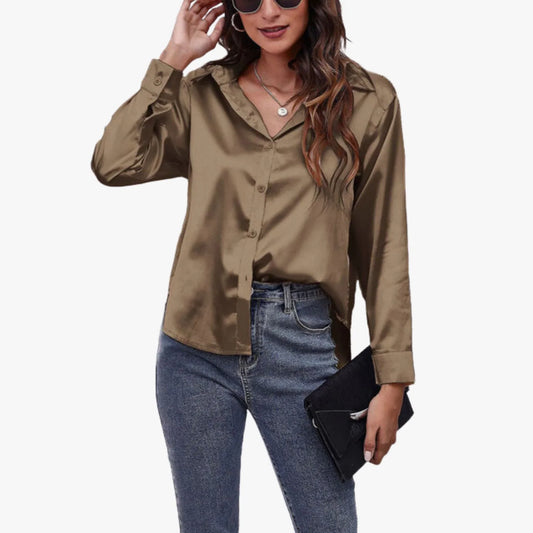 Lyvora – Elegant Satin Blouse