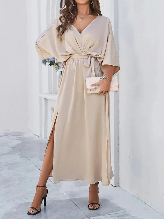 Citra – Elegant Satin Maxi Dress