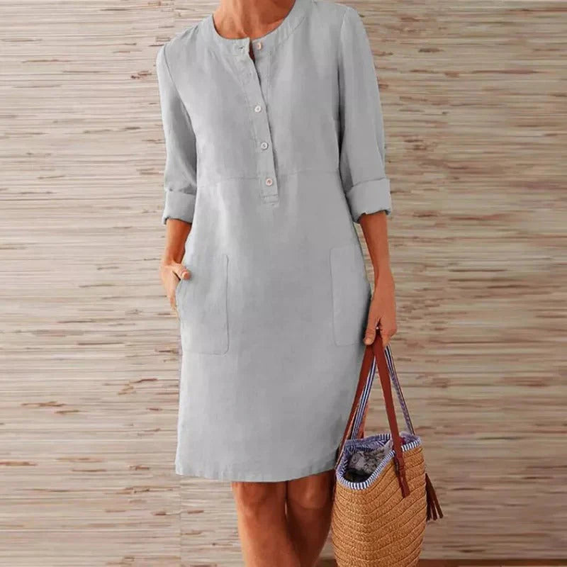 Sheira – Elegant Long-sleeved Dress