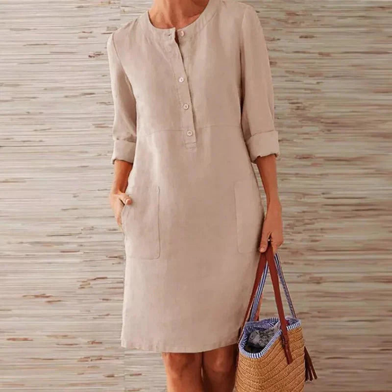 Sheira – Elegant Long-sleeved Dress