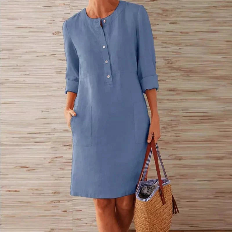 Sheira – Elegant Long-sleeved Dress