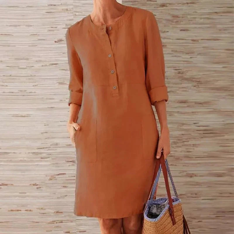 Sheira – Elegant Long-sleeved Dress