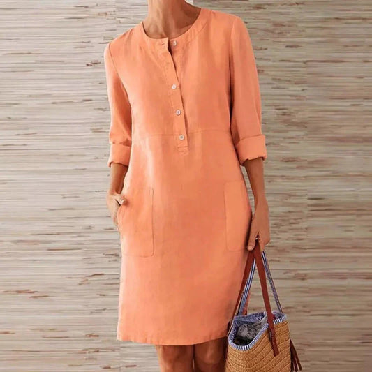Sheira – Elegant Long-sleeved Dress