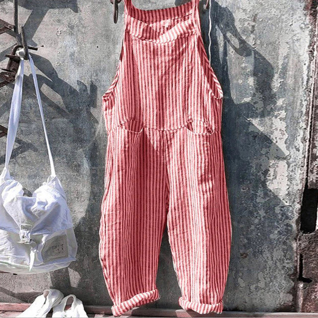 Aelira – Trendy Linen Jumpsuit