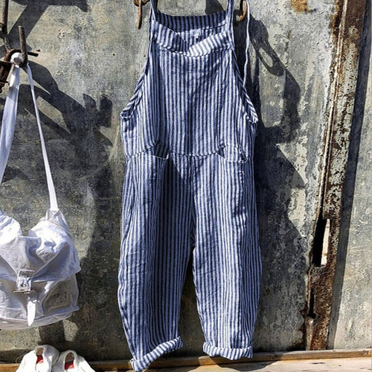 Aelira – Trendy Linen Jumpsuit