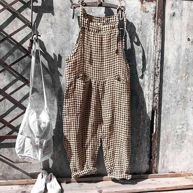 Aelira – Trendy Linen Jumpsuit