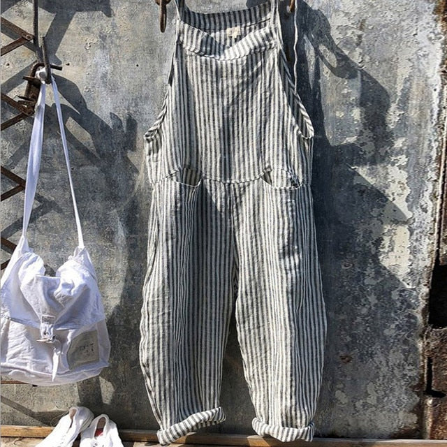 Aelira – Trendy Linen Jumpsuit