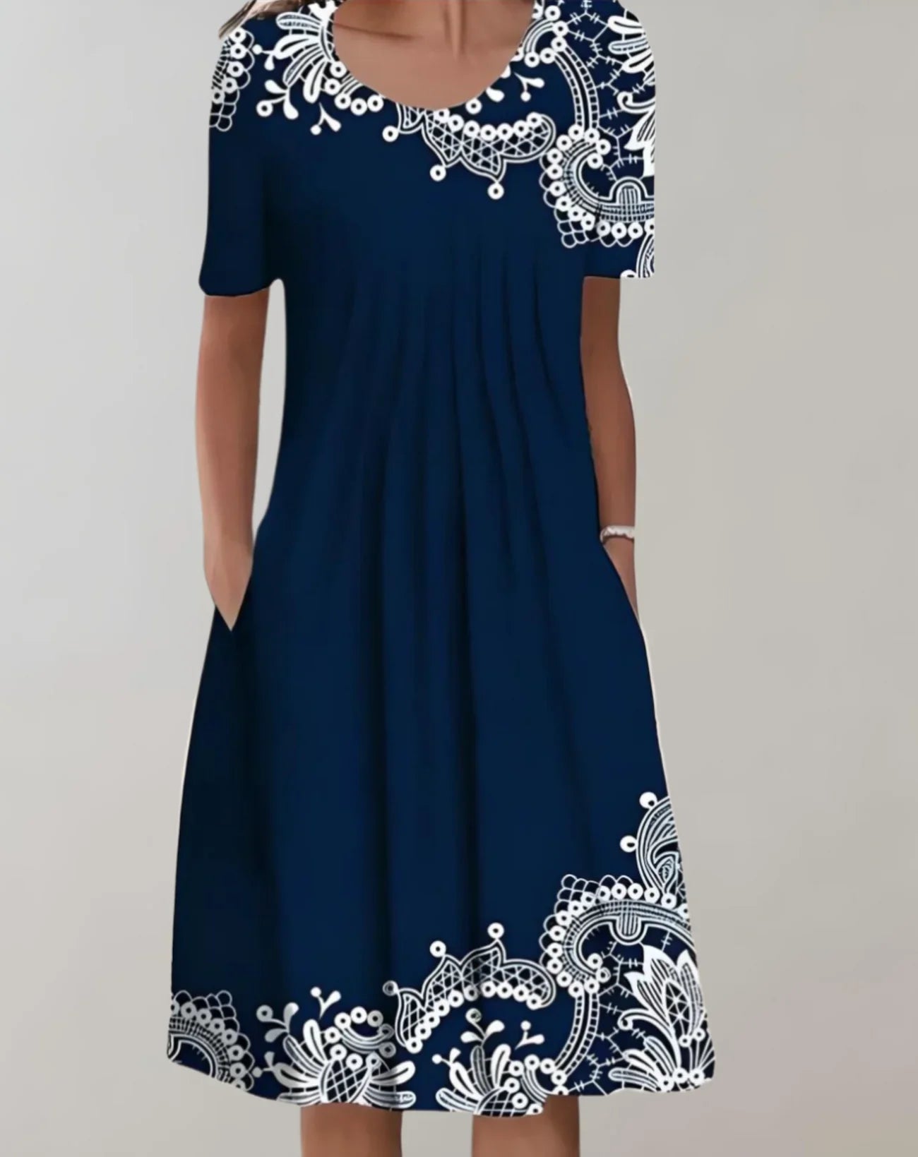 Hyacinth – Elegant Floral Midi Dress