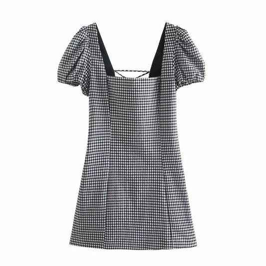 Melisandra – Cotton Gingham Dress
