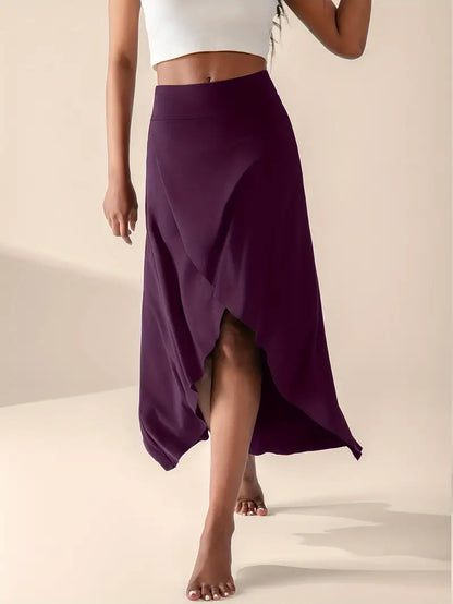Mira – High Waisted Slit Skirt with Pockets