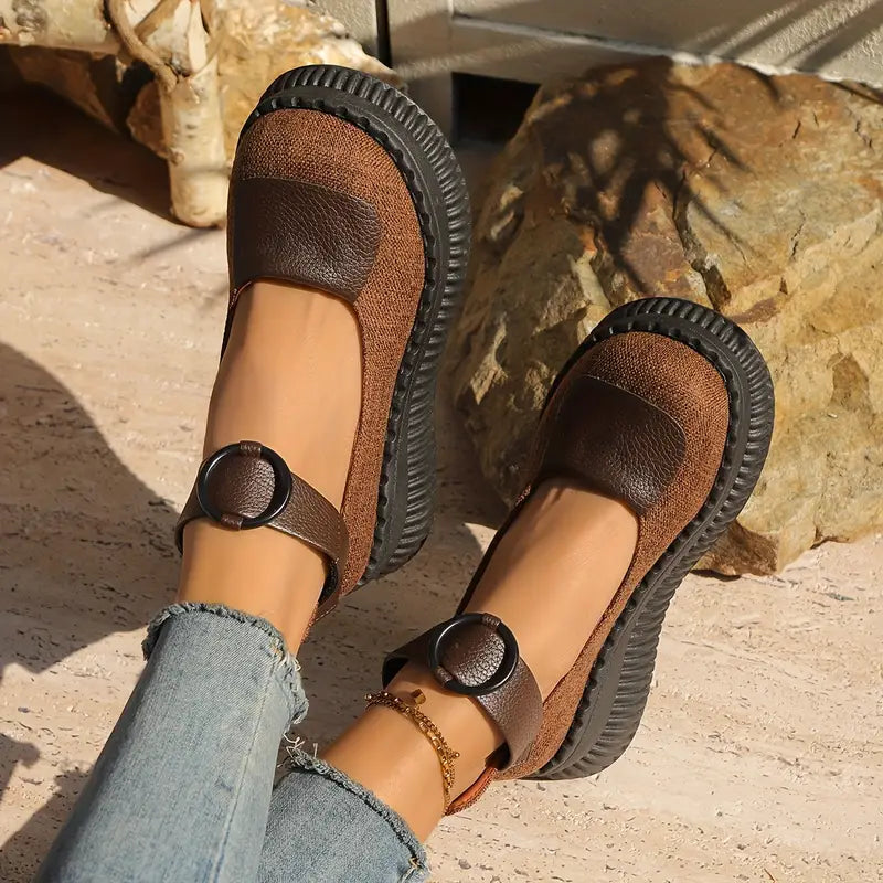 Valerith – Vintage Leather Platform Shoes