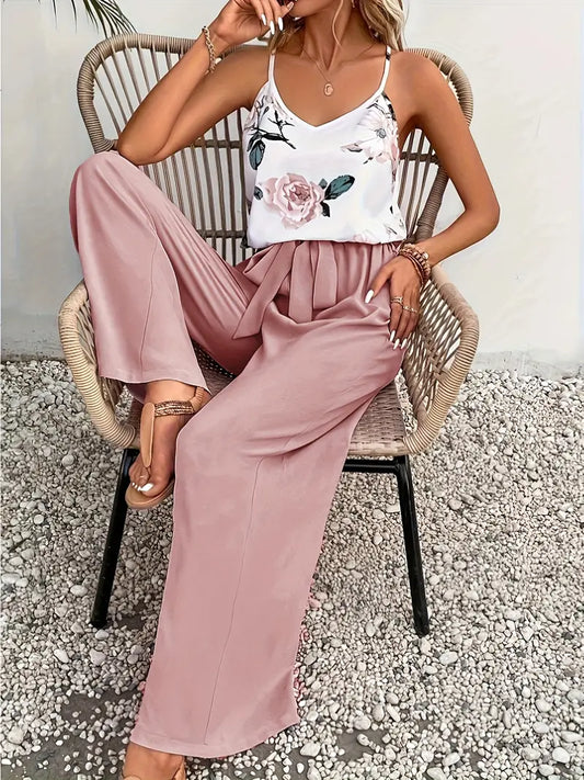 Remila – Elegant Floral Two-piece Set