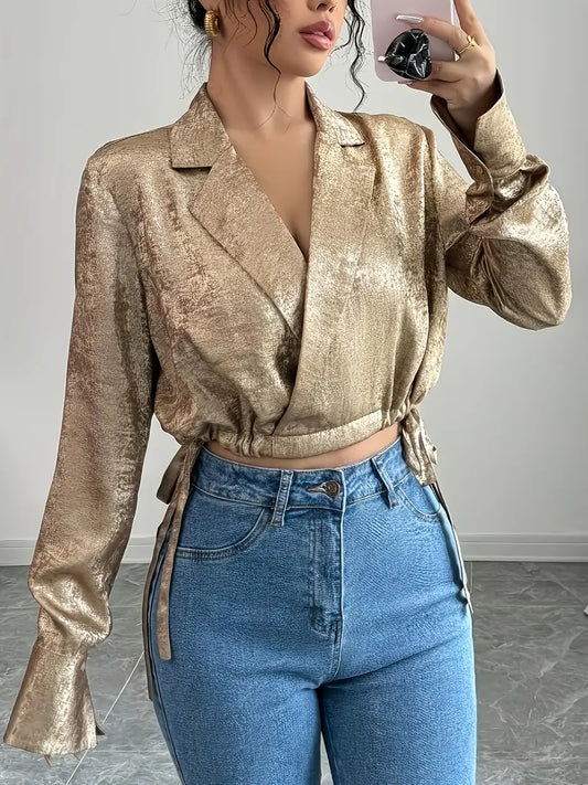 Ida – Elegant Wrap Blouse