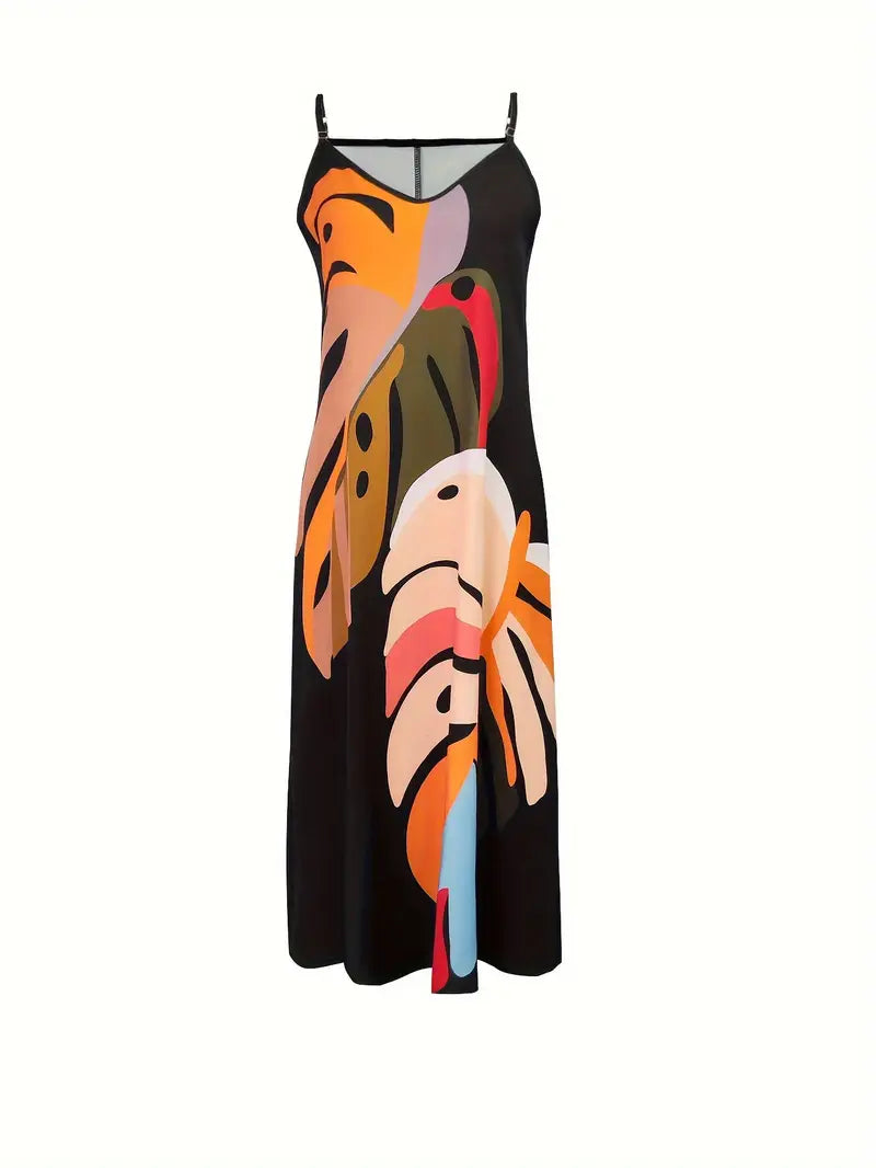 Vixie – Colorful Sleeveless Maxi Dress