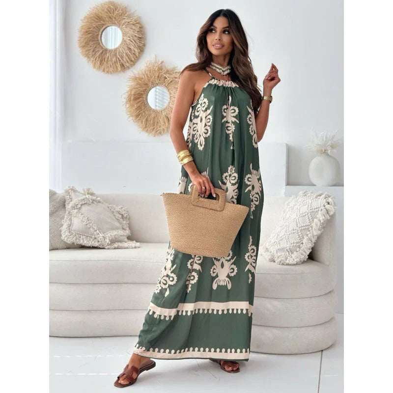 Zuriel – Trendy Halter Maxi Dress