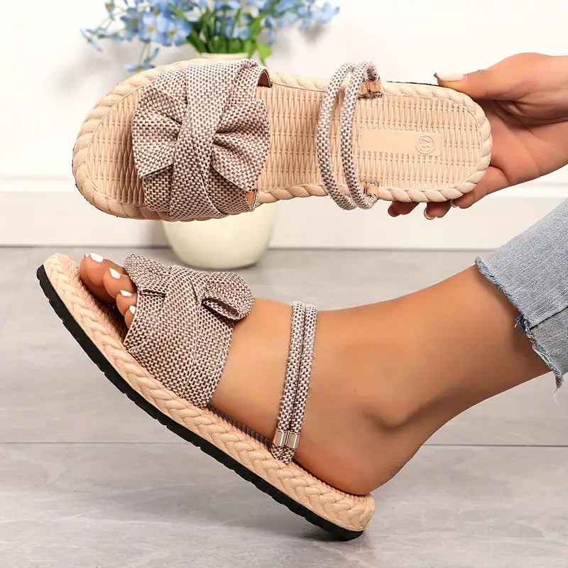Lovi – Charming Bow Open-toe Sandals