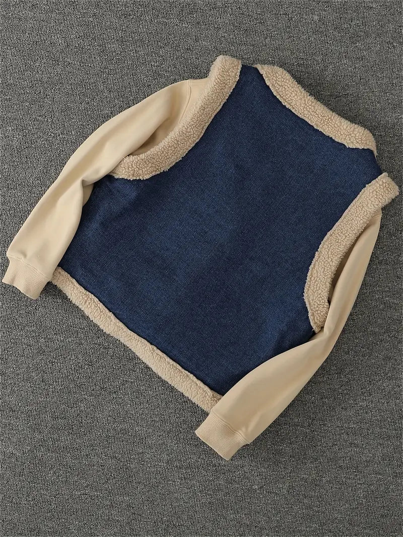Hedda – Fleece Denim Vest