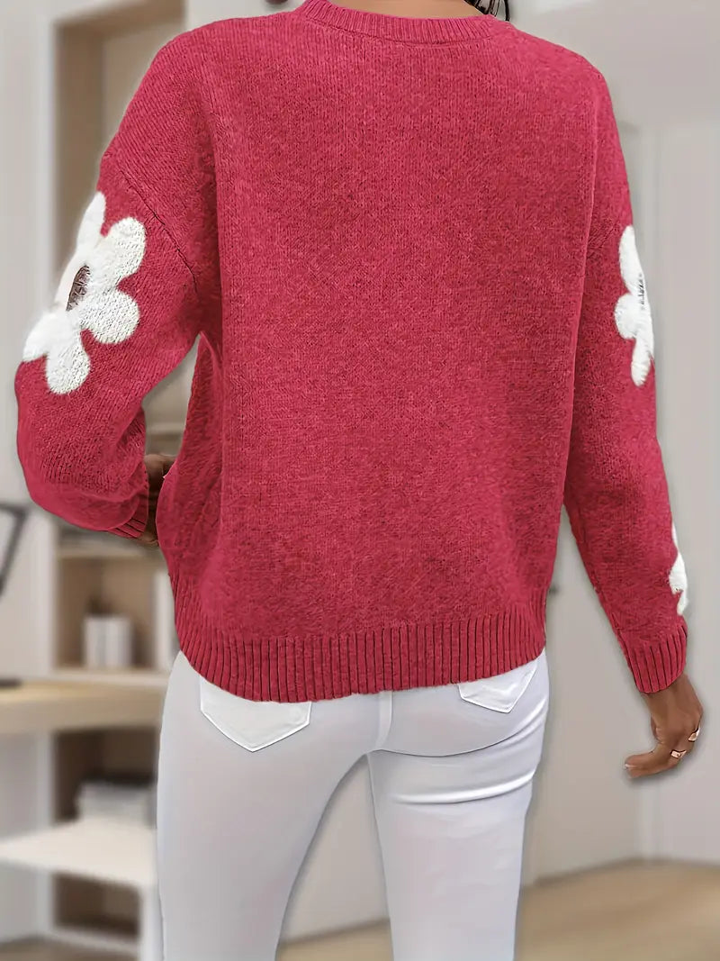 Cezy – Floral Knitted Sweater