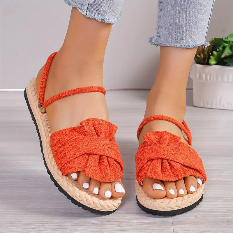 Lovi – Charming Bow Open-toe Sandals